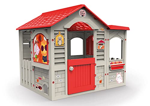 Casa de Brincar CHICOS Grand Cottage Xl (Idade Mínima: 3 - 80 x 50 x 40 cm) Chicos - Brinquedos - espacio de jogo, barbecue, figuras, animais