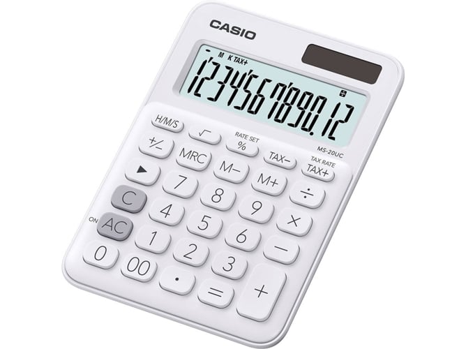 Calculadora de Mesa CASIO MS-20UC (Branco) Casio - Calculadoras - calculadora, mesa, casio, ms-20uc