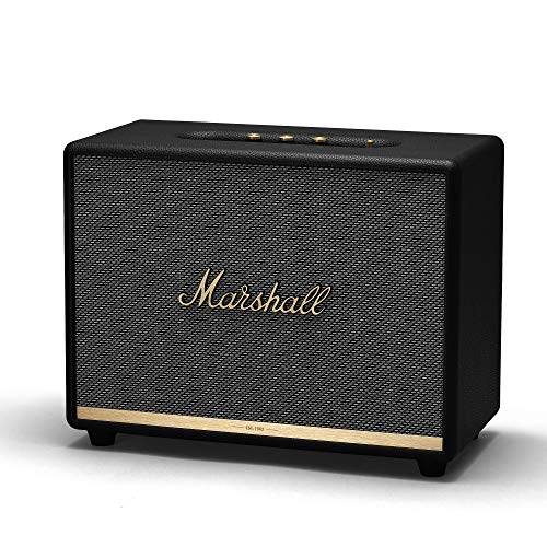 Coluna Bluetooth Marshall Woburn II - Preto Marshall - Alto-falantes - bluetooth, Marshall, preto