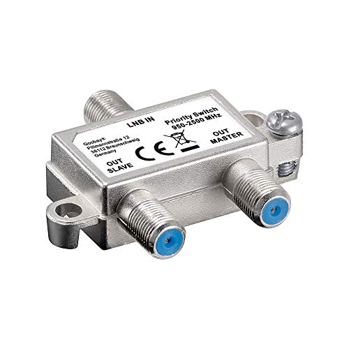 Cabo Adaptador Goobay 51445 LNB 2xSAT Prateado Goobay - Divisores e comutadores de áudio e vídeo - lnb, 2xsat, prateado, metal