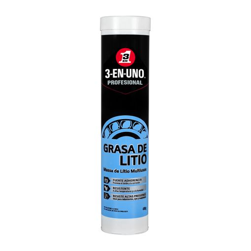 Massa de Lítio Multifuncional WD40 3-En-Uno 400 G 3 EN UNO Profesional - Lubrificantes - litio, multifuncional, 400 g
