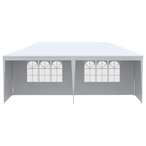 Pérgola Outsunny | 6x3m - Branco (Jardinagem) SPANISH AOSOM - Móveis de exterior - 6x3m, branco, jardinagem