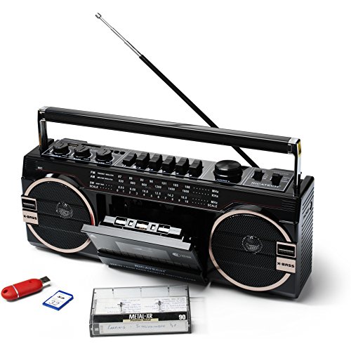 Rádio Ricatech Pr1980 Ghetto Blaster Preto Ricatech - Acessórios de rádio de comunicação - rádio, preto, ghetto blaster