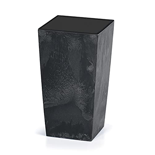 Vaso para Plantas DEUBA 1021 (Cinzento - Aço Inoxidável - 32.5 x 32.5 x 61 cm) Deuba - Vasos e canteiros - polipropileno, 26L, 49l, 91L, exterior