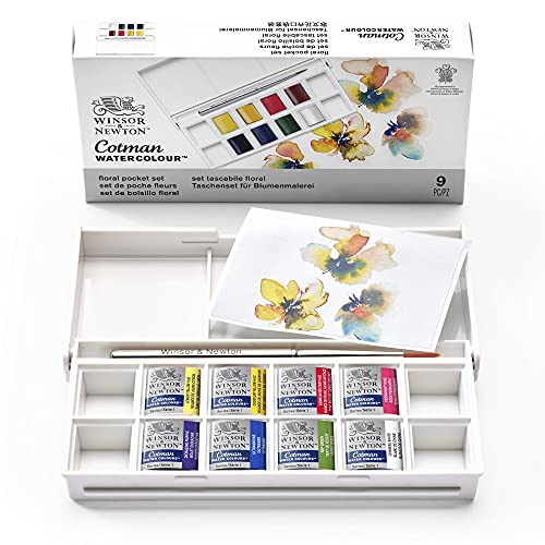 Winsor & Newton Watercolor Cotman Pocket Set Florals COLART - Tinta, tinta de arte e esmalte - aguarelas, cotman, Winsor & Newton, pocket set, florais