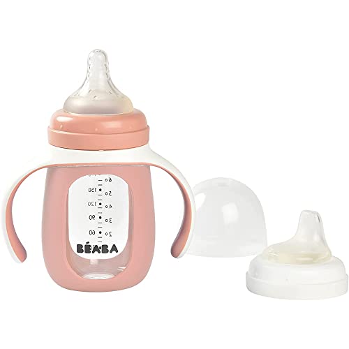Beaba Silicone Learning Cup with Spout Pink Beaba - Biberões - silicone, spout, independent, beaba