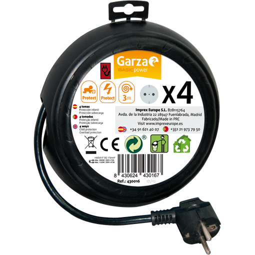Extensão Elétrica GARZA 430016 | Vermelho Garza - Fios de extensão - extensão elétrica, vermelho