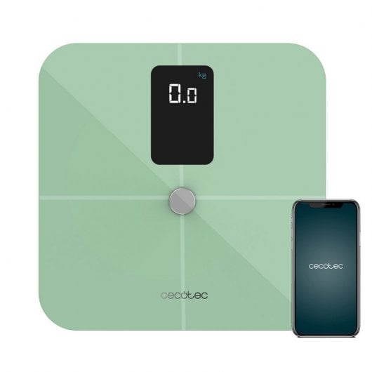 Balança Digital para Casa de Banho CECOTEC Surface Precision 10400 Smart Healthy Vision Verde Cecotec - Balanças de peso corporal - digital, casa de banho, precisão, smart