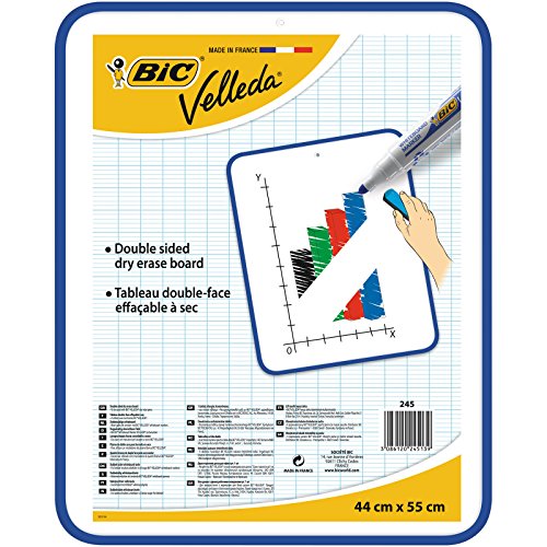 Quadro Branco Bic Velleda Dupla Superfície 44 X 55 Cm BIC - Quadros brancos de apagar a seco - duplo, 44x55 cm, parede, branco