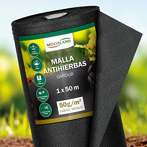 Mata-Sebes MOORLAND GARDUR (50 m² - 1m x 50m) sellvin AG - Roupa de cama e cama - 50 m², 1m x 50m
