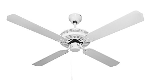 Ventilador de Techo Orbegozo CF 07132 B | 60W - 3 velocidades Orbegozo - Ventiladores de teto - 60W, 3 velocidades, 4 aspas reversíveis, branco