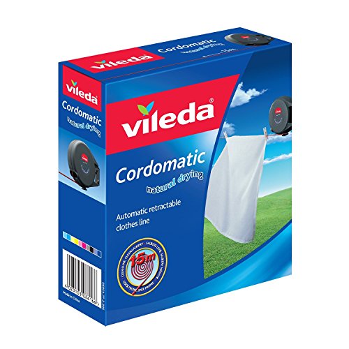 Vileda Cordomatic 15 M Retrátil Linha de Roupa Vileda - Secadores e cabides - cordomatic, retrátil, poliéster