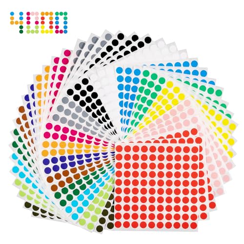 Autocolantes Decorativos GOMETS (10 mm - Multicor) Kiperline - Etiquetas e tags - 10 mm, multicor, removível