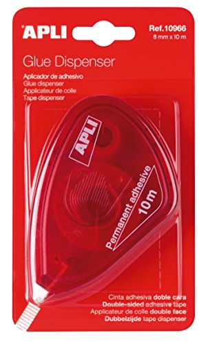 Adesivos APLI Double Sided 8Mm X 10M (Transparente) APLI - Adesivos e ímãs para artesanato - 8 mm, 10 m, transparente, ergonômico