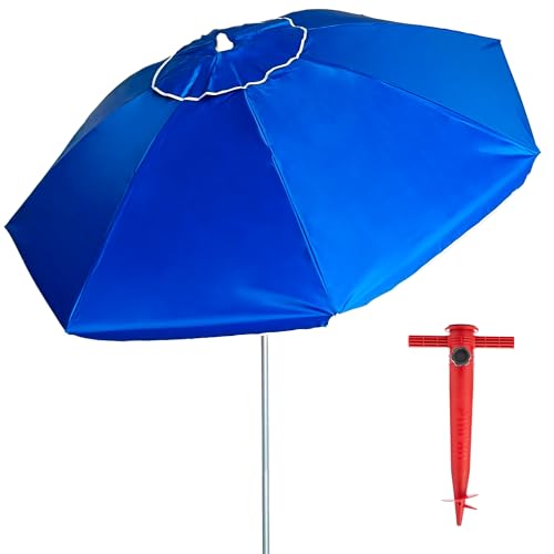 Guarda-Sol de Jardim Outsunny Ø200x210 cm | Proteção UV 50+ | Tubo de Alumínio e Varas de Fibra de Vidro Pincho - Guarda-sóis e toldos de exterior - 200x210 cm, proteção UV 50+, alumínio, fibra de vidro