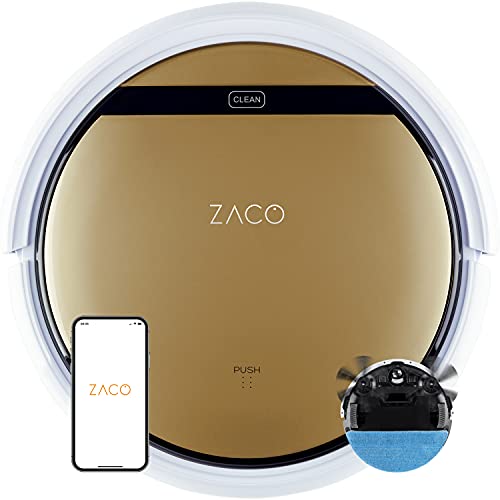 Aspirador Robô ZACO V5X (Autonomia: 120 min - Branco) ZACO - Aspiradores - autonomia 120 min, capacidade 300 ml, limpeza de superfície