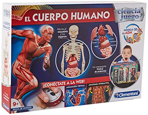 Jogo Educativo CLEMENTONI Ciencia y Juego - El cuerpo humano CLEMENTONI - Brinquedos - educativo, ciência, córdio humano