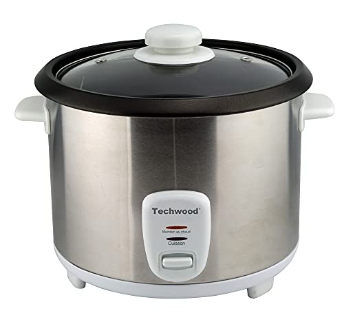 Máquina de Cozer Arroz TECHWOOD TCR-186 (700 W) TECHWOOD - Panelas de arroz - 700 W, 1.8 l, preto prateado, indicador luminoso