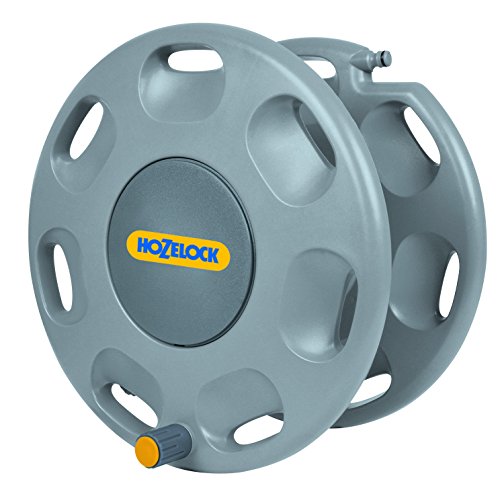 Carregador de Mangueira Hozelock 2390 | Verde (Jardinagem) Hozelock - Armazenamento de mangueira de jardim - 60 m, 125 mm, montagem na parede
