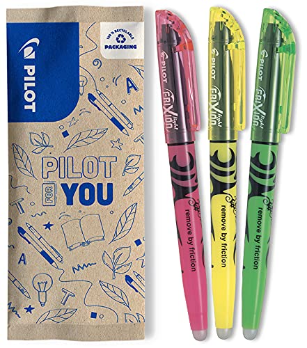 Marcadores Fluorescentes PILOT Frixion Light (3 Unidades) Pilot - Marcadores e marcadores de texto - fluorescentes, borracha, frixion light, 3 unidades
