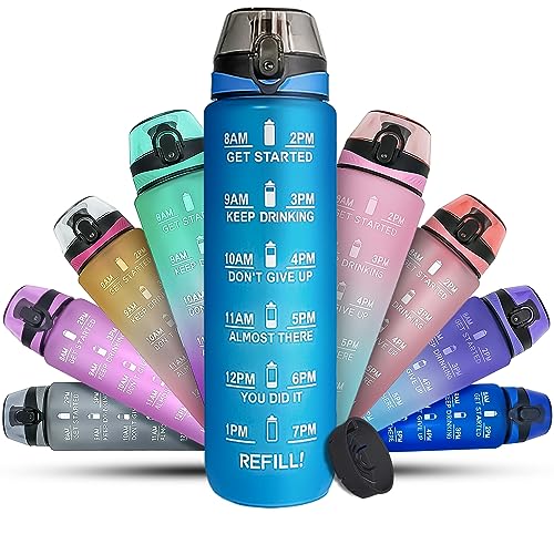 Garrafa K-MART 1L Azul (Recondicionado Sinais de Uso) K-MART LIMITED - Garrafas de água - plástico, 1L, azul, resistente à água
