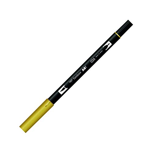 Caneta de Feltro TOM BOW 026 (Amarelo - 1 Unidade) Tombow - Canetas - feltro, dupla ponta, finas linhas, detalhes delicados