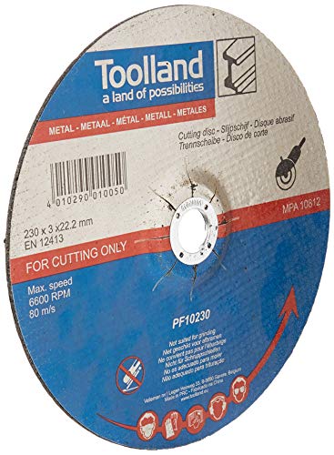 Disco de Cortar para Metal VELLEMAN 230 Mm TOOLLAND - Lâminas de serra - 23 cm, metal, 13.300 rpm