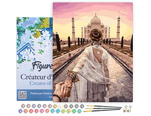 Quadro FIGURED'ART DAME LA MANO EN INDIA (40 x 50 cm) Figured'Art - Materiais de arte e artesanato - quadro, figuredart, dame la mano, índia, 40x50cm