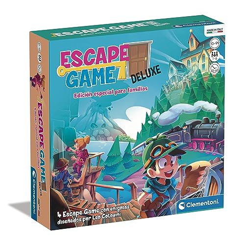 Jogo de Tabuleiro CLEMENTONI Escape Game Room Deluxe (Idade Mínima Recomendada: 8 anos) CLEMENTONI - Jogos - tabuleiro, jogo, escaperoom, deluxe, idade mínima