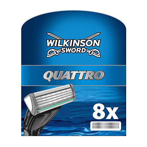 Recargas WILKINSON SWORD Quattro Plus (8 unidades) Wilkinson Sword - Banho e corpo - recargas, wilkinson sword, quattro plus, 8 unidades, máquinas de barbear eléctricas