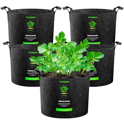 Sacos de Cultivo VIVOSUN (5 Unidades - 25L) VIVOSUN - Vasos e canteiros - sacos, cultivo, vivosun, 5 unidades, 25l