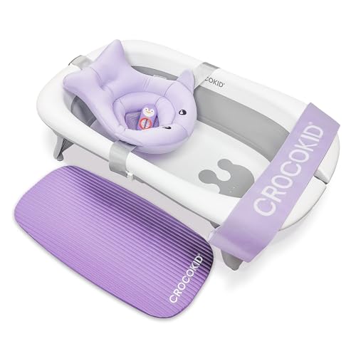 Crocokid Banheira para Bebés 51X85Cm Plegável e Estável SwissProd Sàrl - Móveis para bebês e crianças pequenas - 51x85cm, plegável, estável