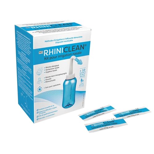 Kit de Irrigação Nasal RHINICLEAN (10 Unidades) LABORATOIRE CEVIDRA - Cuidados respiratórios - irrigação nasal, 10 unidades, sintomas respiratórios, congestão nasal