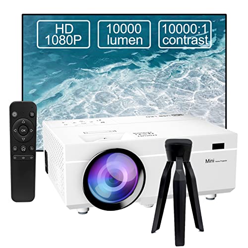 Mini Projetor 10000 Lumens Última Atualização 1080P Full Hd Suporte M8-G - Projetores multimídia - mini projetor, 10000 lumens, full hd, suporte