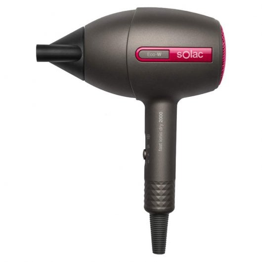 Secador de Cabelo SOLAC SH7087 (2100 W - 3 Níveis de temperatura) Solac - Secadores de cabelo - 2100 W, tecnologia iónica, 2 velocidades, difusor, concentrador