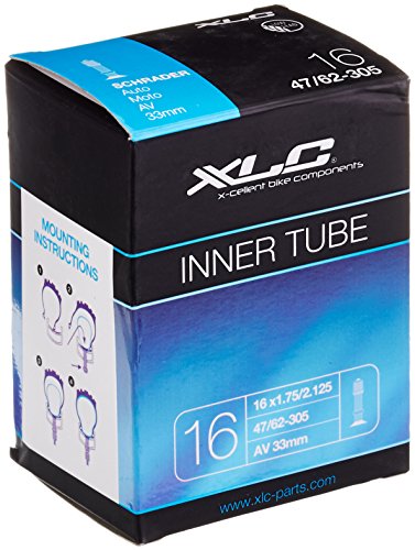 Pneu de Bicicleta XLC Xlc Fahrradschlauch X1.75/2.125 47/62-305 Av 33 Mm, Câmara Vt A16 Unisexo Adulto Preto XLC - Câmaras de ar de bicicleta - pneu bicicleta, xlc, fahrradschlauch, unisexo adulto, preto