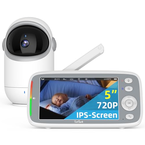 Intercomunicador para Bebé TAKTARK (5'' - 720p) TakTark - Câmeras de vigilância - 720p, câmara multifuncional, monitor de bebés