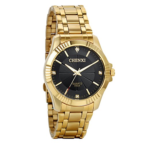 Relógio AVANER Homem (Aço - Preto - Dourado) Avaner - Relógios - aço, preto, dourado, movimento qrzo