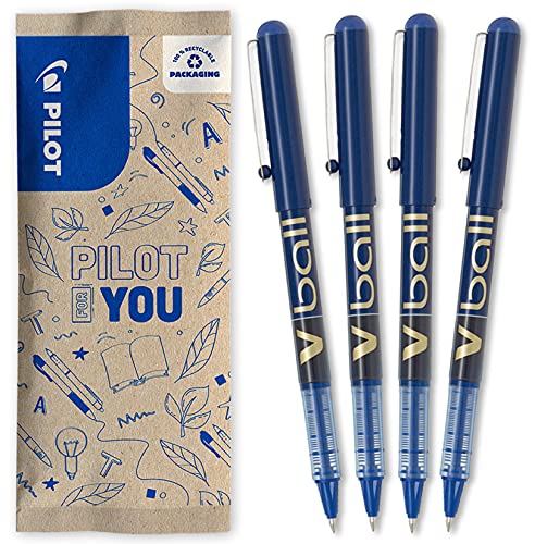 Caneta de Tinta Liquida PILOT Rollerball Azul (Médio) Pilot - Canetas - tinta líquida, ponta cónica, fluxo contínuo, ultrabrillante