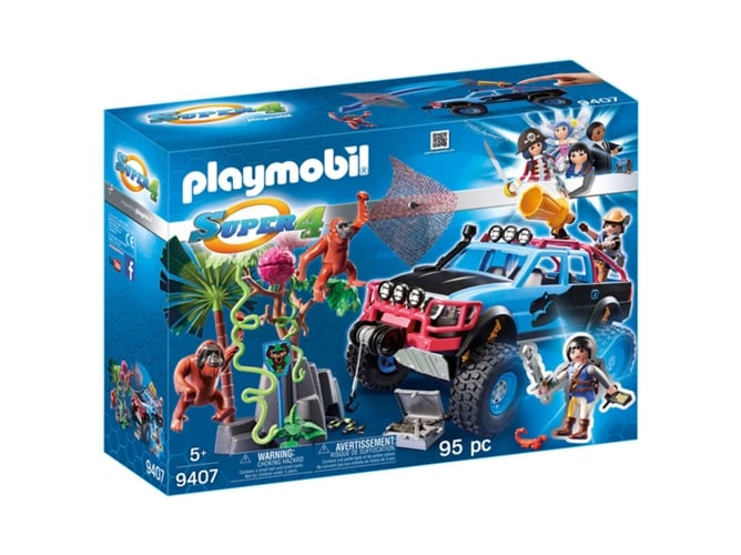 Playmobil Super 4 9407 Monster Truck (Jogos de Construção) PLAYMOBIL - Conjuntos de brinquedos - monster truck, playmobil super 4, brinquedos de construção