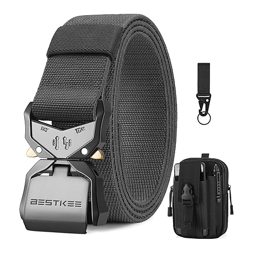 Faixa Tática Bestkee 3.8Cm Nylon Resistente com Hebra Metálica de Cerramento Rápido BESTKEE - Cintos - nylon, resistente, hebra metálica, cerramento rápido