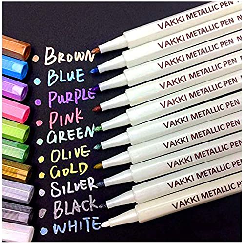 Conjunto 4 canetas feltrop metálico (recondicionado como novo) Vakki - Marcadores e marcadores de texto - 4 canetas, metálicas, recondicionado, pigmento