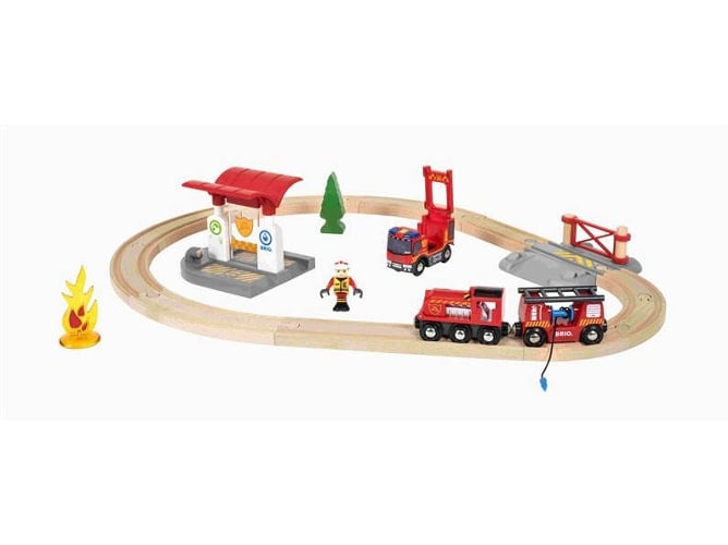Jogo de Tabuleiro BRIO Fire Brigade (Idade Mínima Recomendada: 3 anos) BRIO - Veículos de brincar - jogo de tabuleiro, brio, fire brigade, idade mínima recomendada