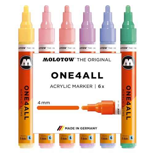 Conjunto de Marcadores MOLTO ONE4ALL 227HS MOLOTOW - Marcadores e marcadores de texto - conjunto, marcadores, molto one4all, 227hs, tinta à base de água, pigmentos resistentes ao uv