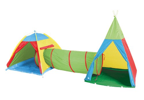 Tenda de Jogo ZENOVIA Knorr (Idade Mínima Recomendada: 3 anos) Knorrtoys - Tendas de jogo e túneis - dupla, túnel de ligação, 3 anos, portas abertas