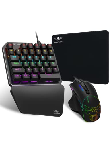 Teclado SPIRIT OF GAMER SOG-TECLADO-MOUSQUETA (Idioma Espanhol) Spirit Of Gamer - Conjuntos de acessórios de computador - teclado, mousqueton