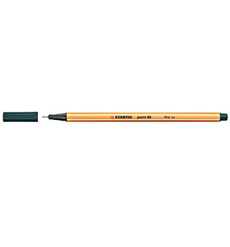 Caneta de Feltro STAEDTLER Point 88 Verde (Caixa de 10) Stabilo - Marcadores - caneta, feltro, staedtler, point88, verde, caixa10