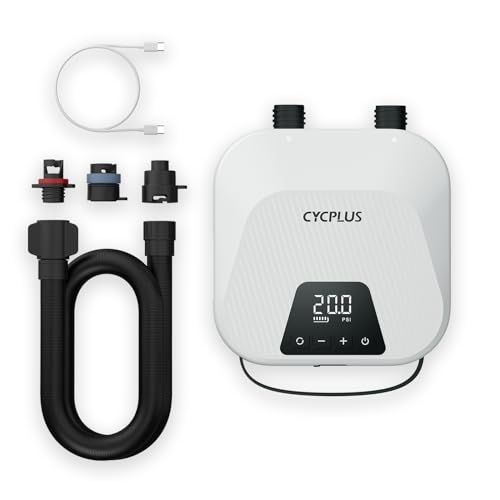Bomba de Ar Ciclismo CYCPLUS Air Pump 20PSI CYCPLUS - Equipamento atlético de uso geral - bomba de ar, ciclismo, bicicleta, tubo flexível, mala, acessórios