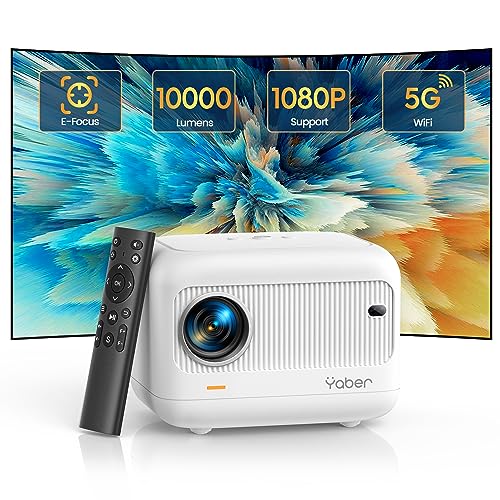 Projetor YABER Mini (15000 Lumens - 1080p - Full HD) YABER - Projetores - 15000 lúmens, 1080p, bluetooth, usb