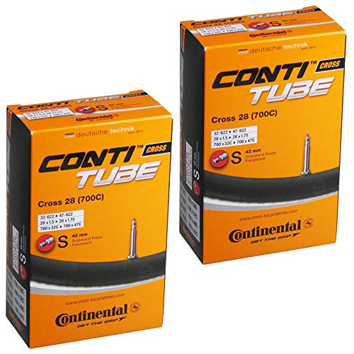 Continental 18194 -1 tubo interno (Ciclismo) Continental - Câmaras de ar de bicicleta - 700x32-47, 1 m, ciclismo, preto